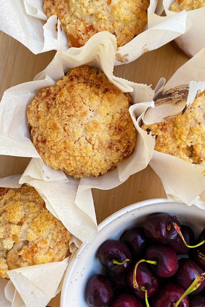 Receta de Muffins de cereza