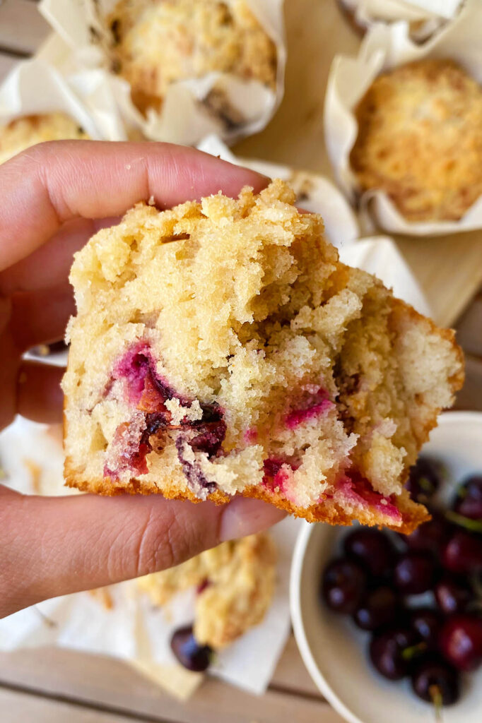 Cómo hacer Muffins de cereza