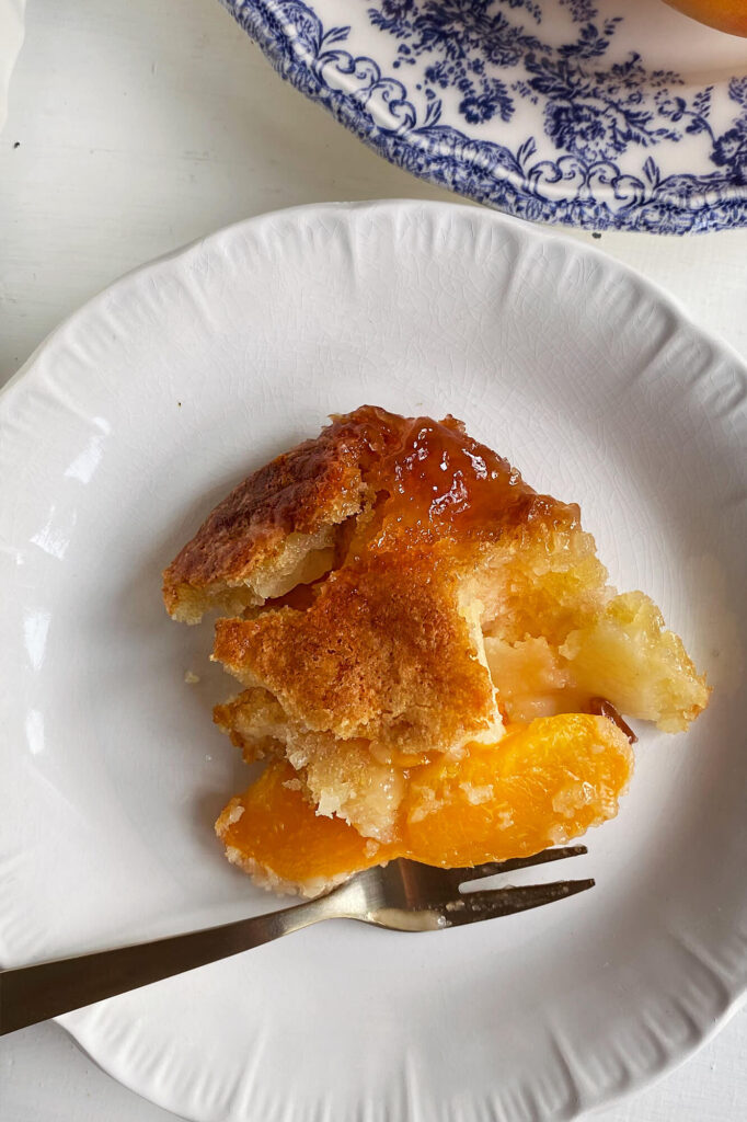 Receta de Cobbler de durazno esponjosito