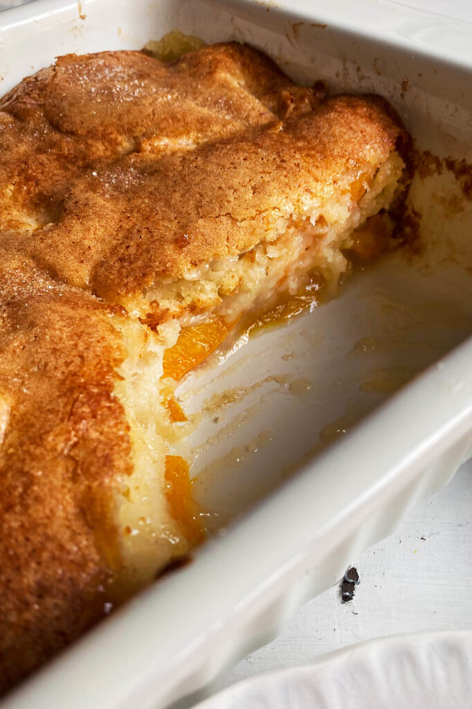 Como hacer Cobbler de durazno esponjosito