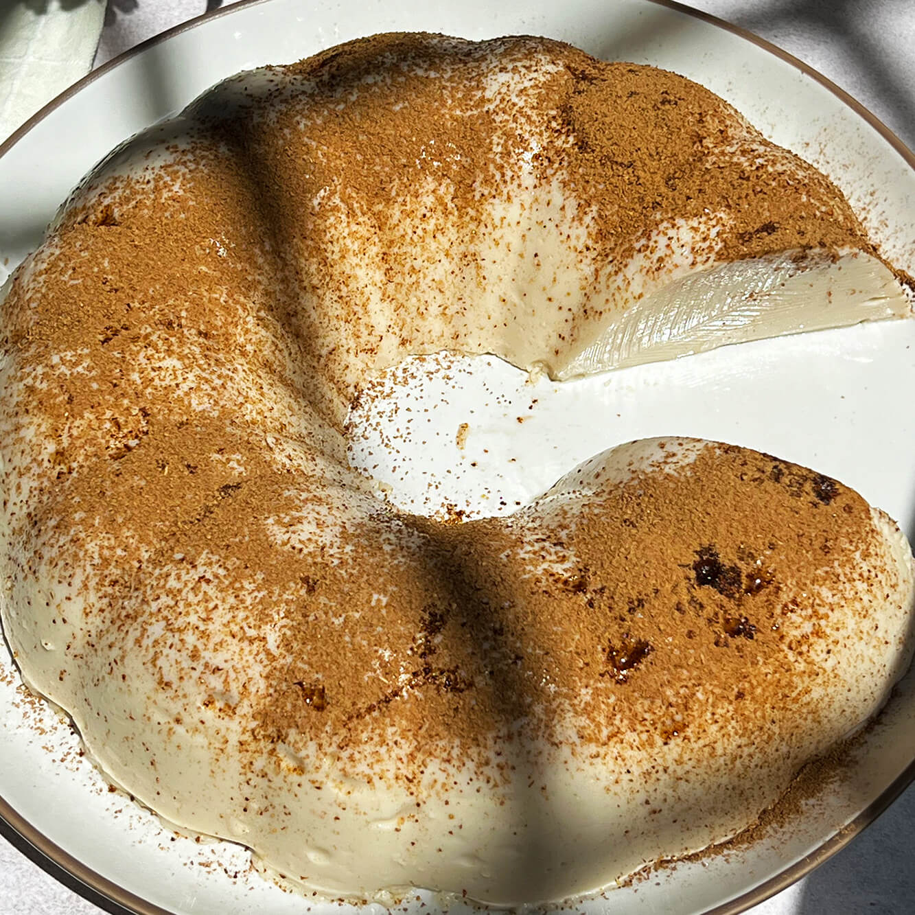 Fotografía de la receta de gelatina de horchata.
