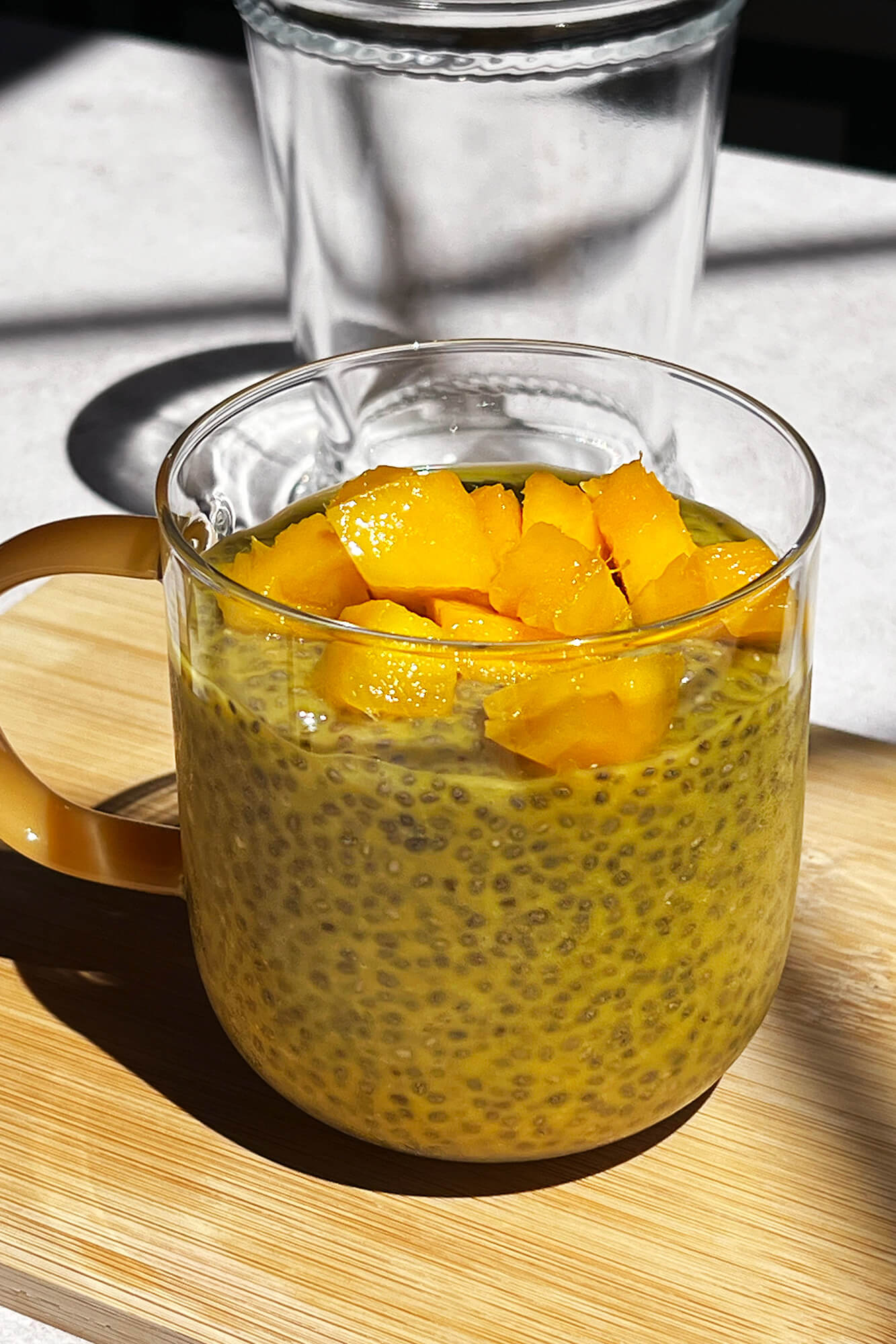 Pudín de chía con mango