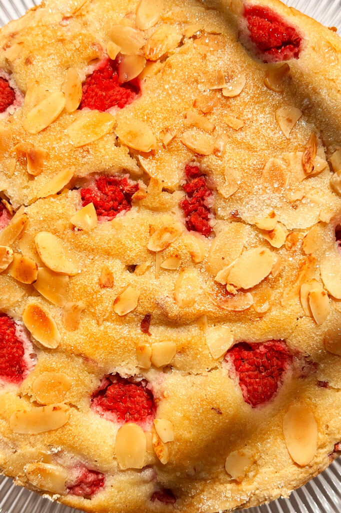 Raspberry almond cake recipe