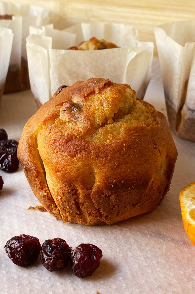 Muffins de mandarina y arándanos