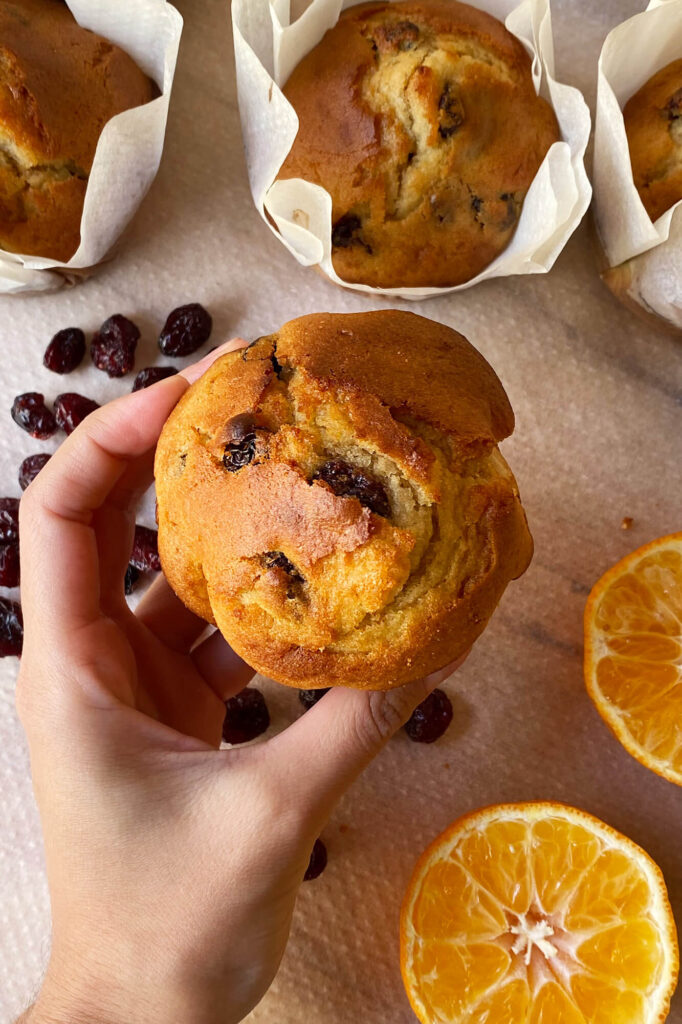 Los mejores Muffins de mandarina y arándanos