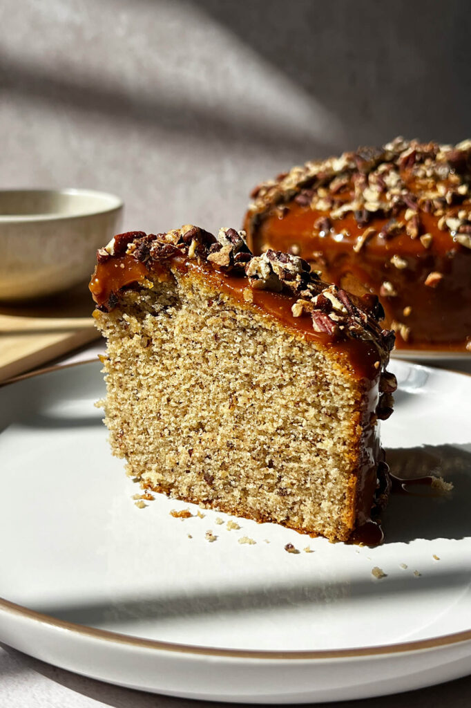 Cómo hacer un Pastel de nuez con caramelo
