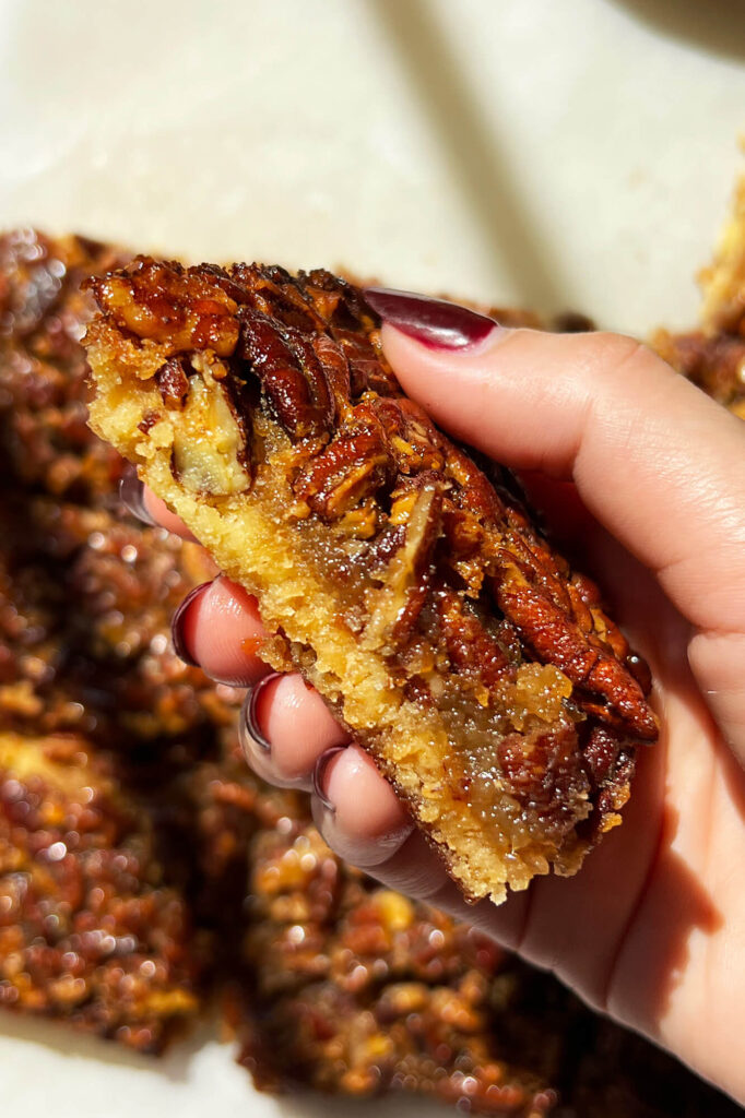Pecan pie bars recipe