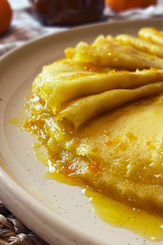 Crepes Suzette de mandarina caseras