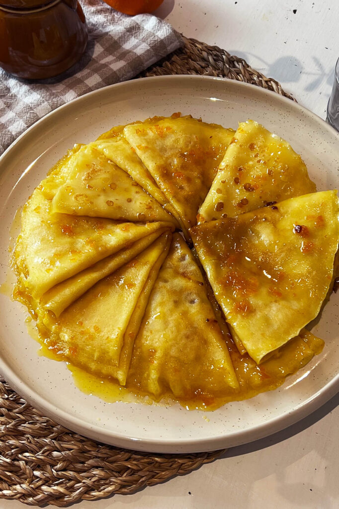 How to make Tangerine crepes Suzette